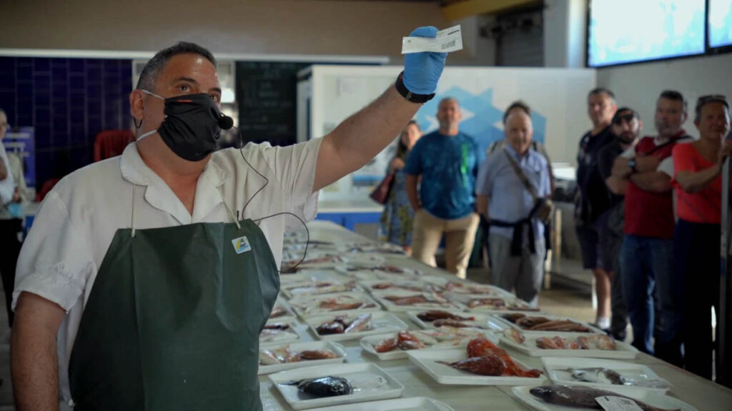 Fish auction at the El Campello fish market