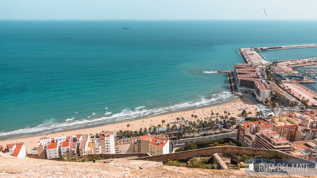 Vistas de Alicante desde el Castillo de Santa Bárbara