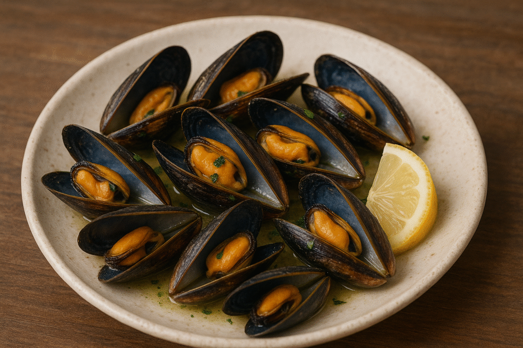 Clochinas o mejillones valencianos, uno de los típicos platos para comer en Valencia
