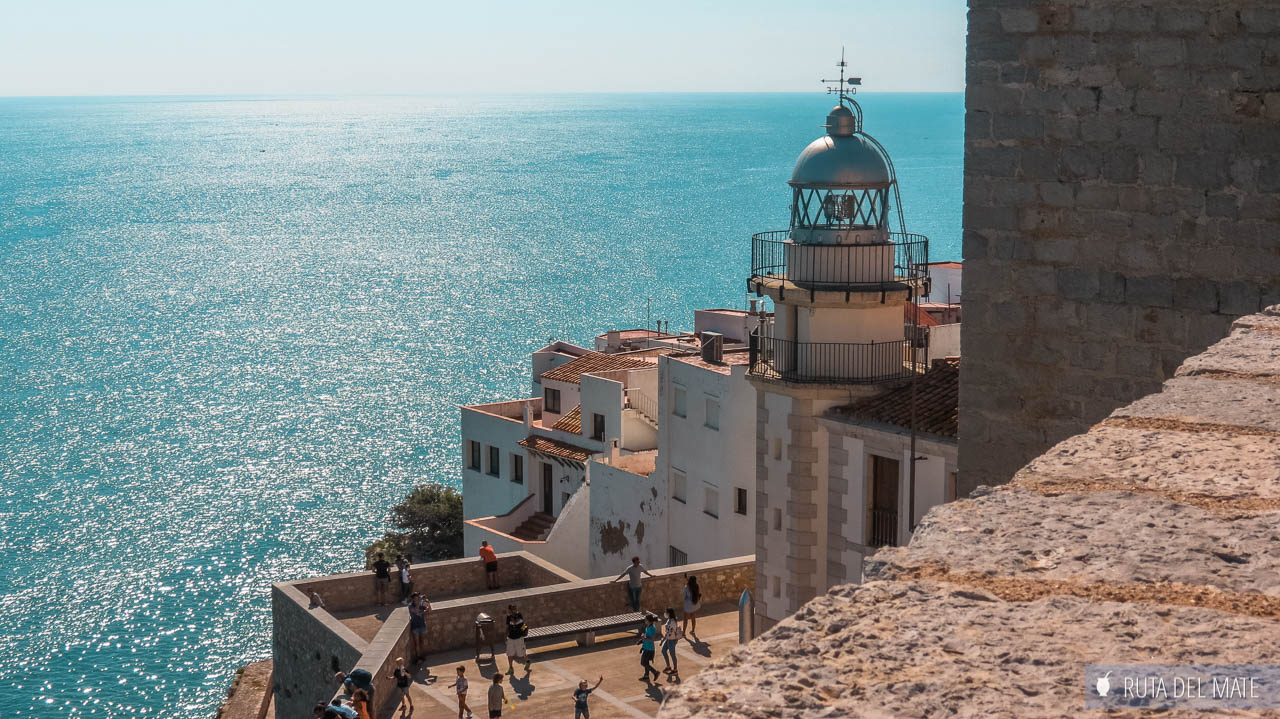 Peñíscola, Mediterranean sea, lighthouse, old town - The most beautiful villages of Castellón, Spain 