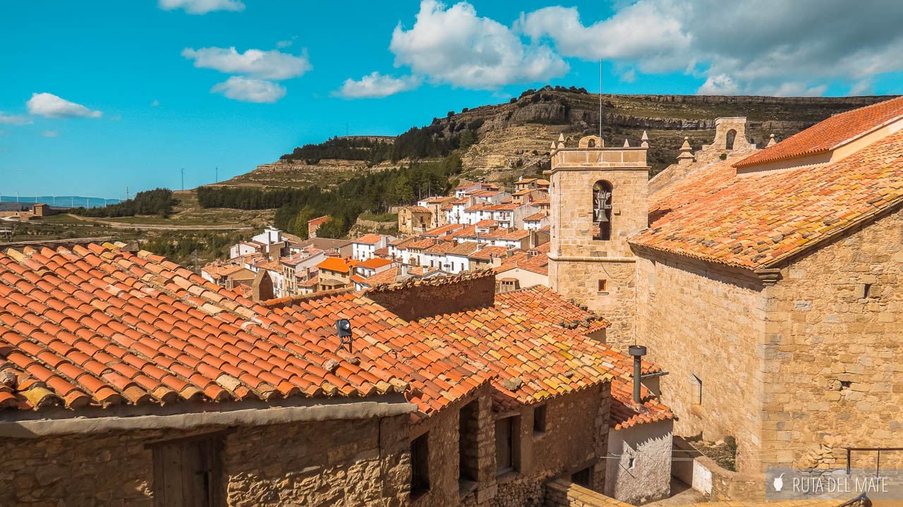 Ares del Maestrat, oranges roofs of the old town's houses - The most beautiful villages of Castellón, Spain